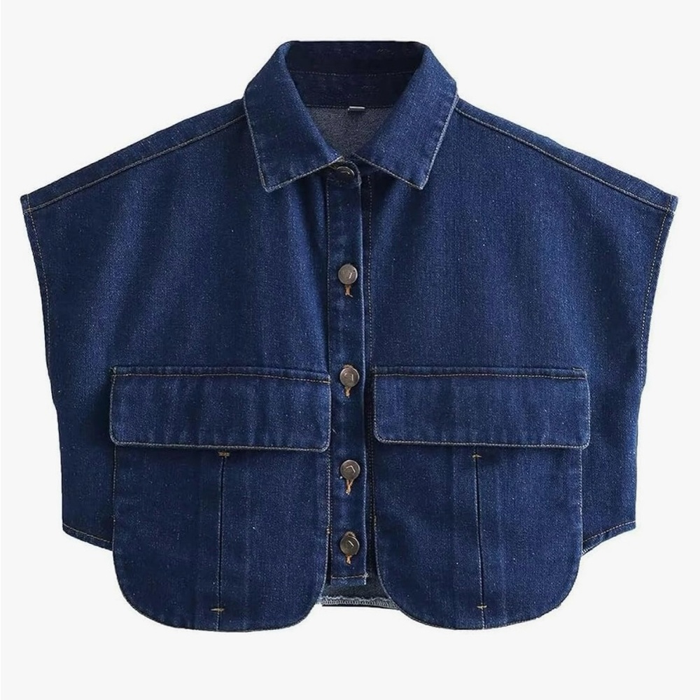 Denim Button Down Shirt NWOT